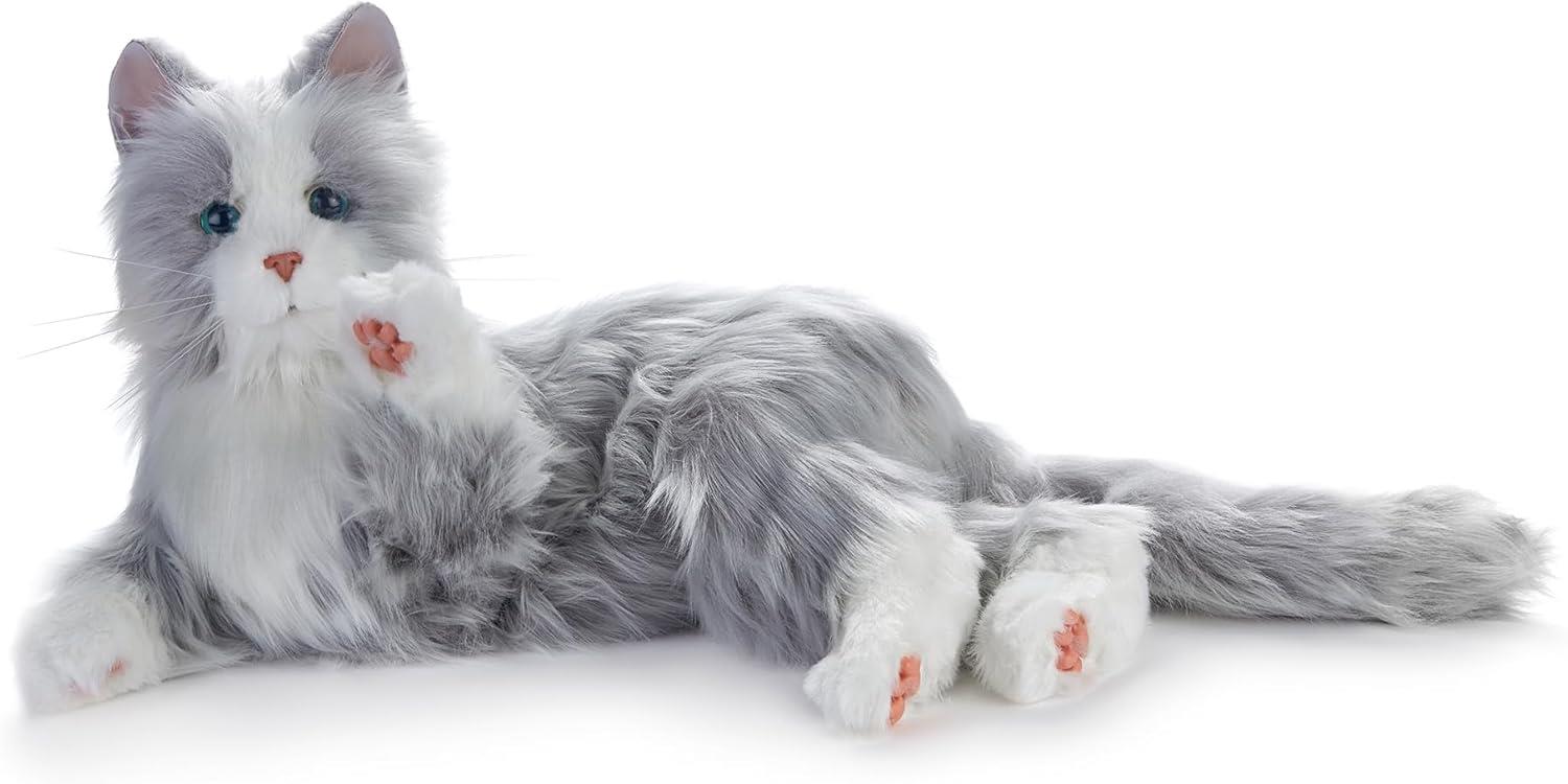 JOY FOR ALL Gerçekçi Etkileşimli Gümüş Renk Kedi