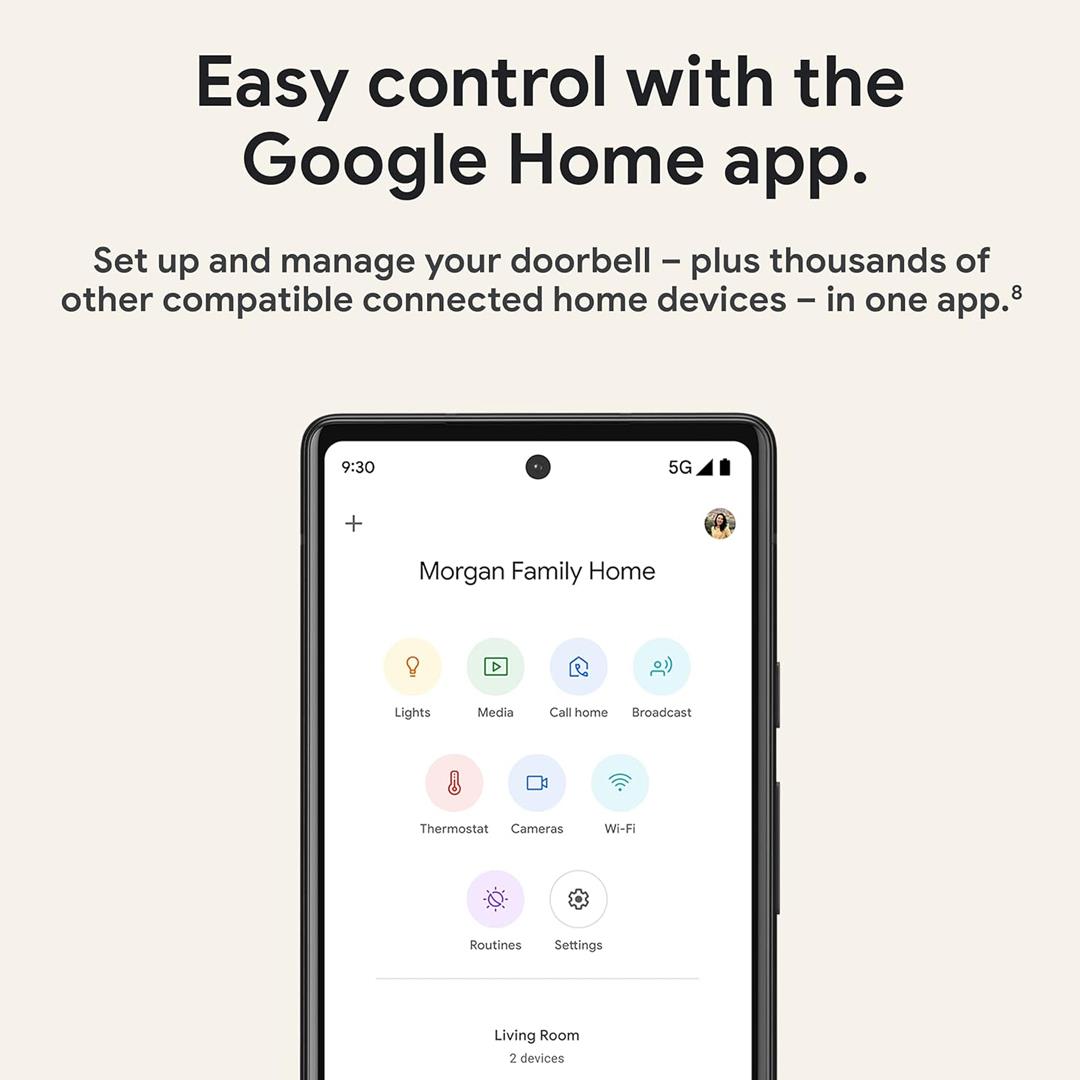 Google Nest Kapı Zili Kablolu 2. Nesil