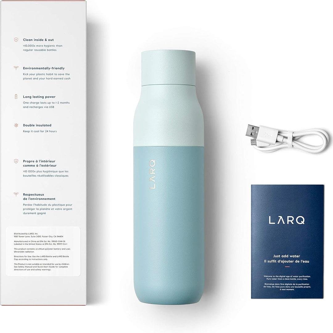 LARQ Bottle PureVis UV Su Arıtıcı Kendini Temizleyen Yalıtımlı Paslanmaz Çelik Su Şişesi