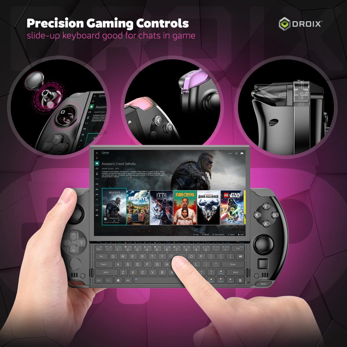 GPD Win 4 2025 El Oyun Konsolu 6 inch 1920x1080 AMD Ryzen 7 8840U 32G 1TB SSD Win 11 Mini Bilgisayar