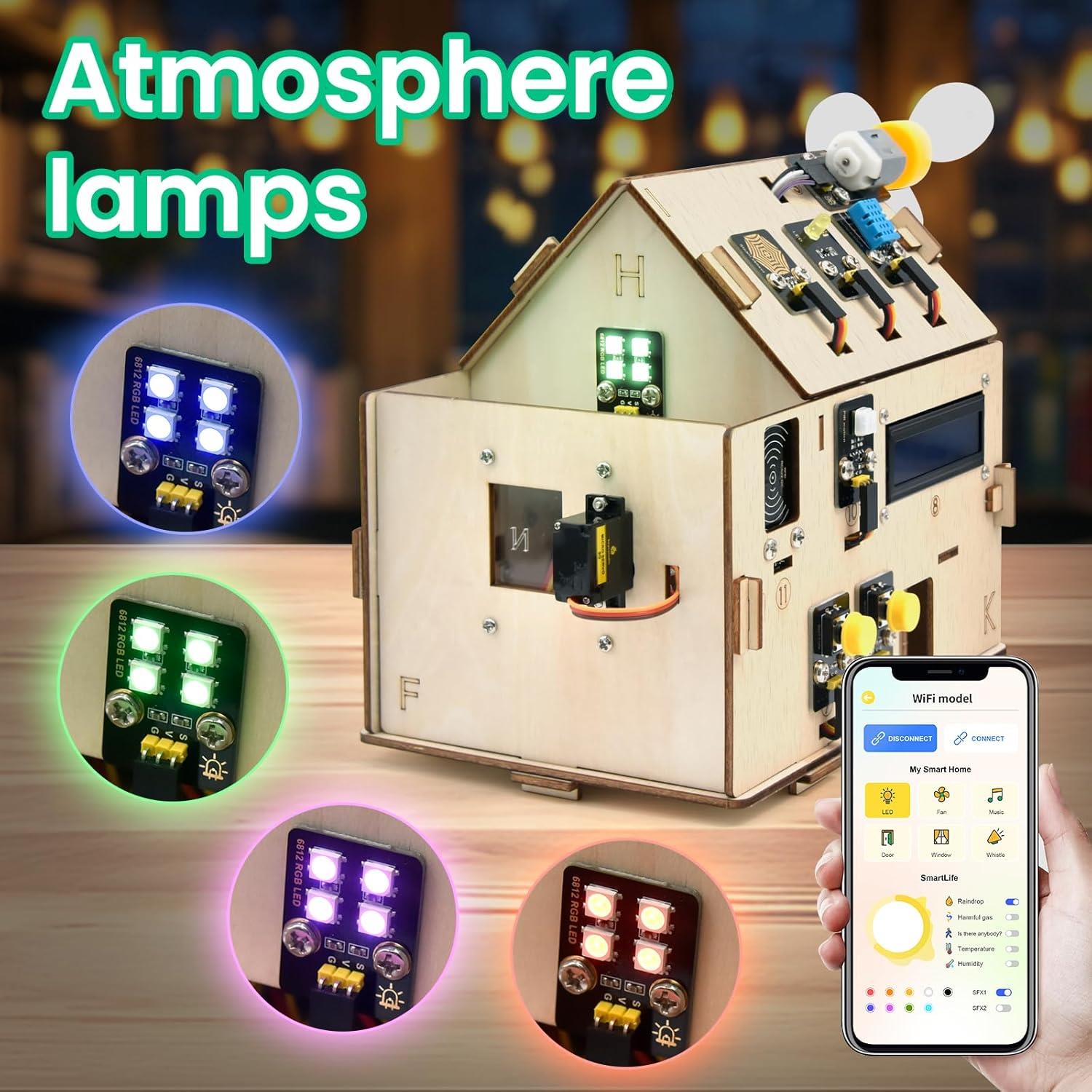 Keyestudio ESP32 IOT Akıllı Ev STEM Kiti Başlangıç ​​Seti