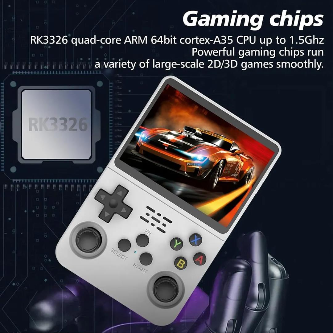 R36S Retro El Oyun Konsolu – 15.000 Oyun 64GB 3.5 Inch IPS Ekran