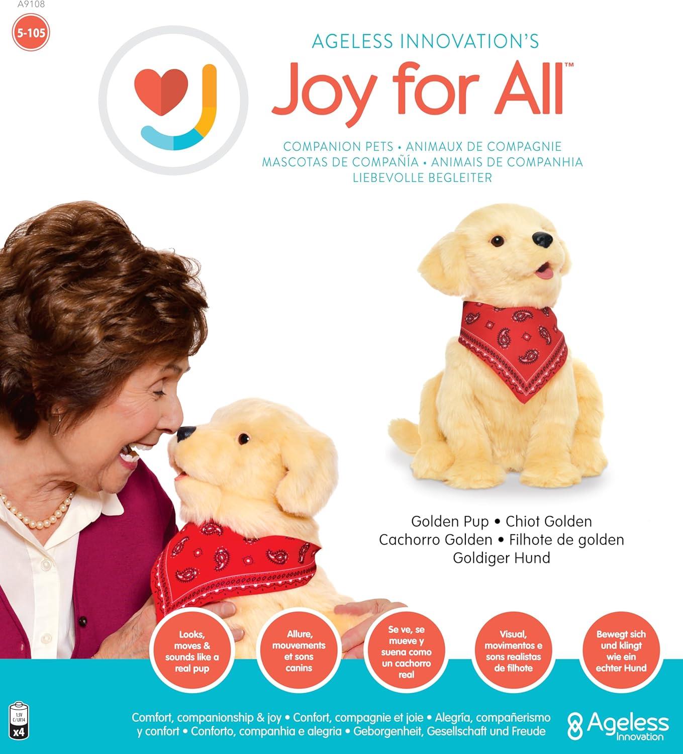 JOY FOR ALL Gerçekçi Etkileşimli Animatronik Golden Yavru Köpek