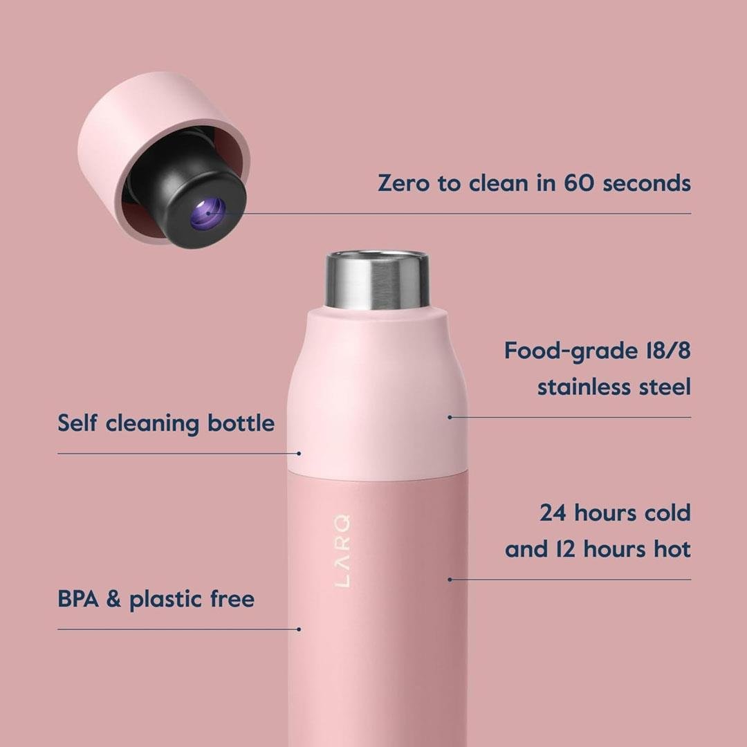 LARQ Bottle PureVis UV Su Arıtıcı Kendini Temizleyen Yalıtımlı Paslanmaz Çelik Su Şişesi