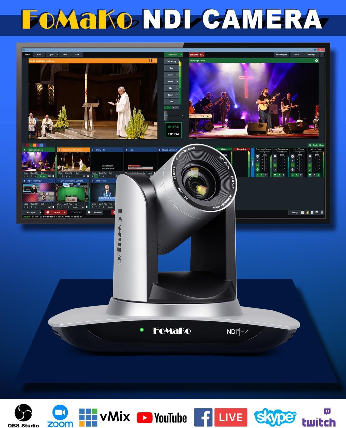 FoMaKo 20X Zoom HDMI PTZ Kamera FMK20UH
