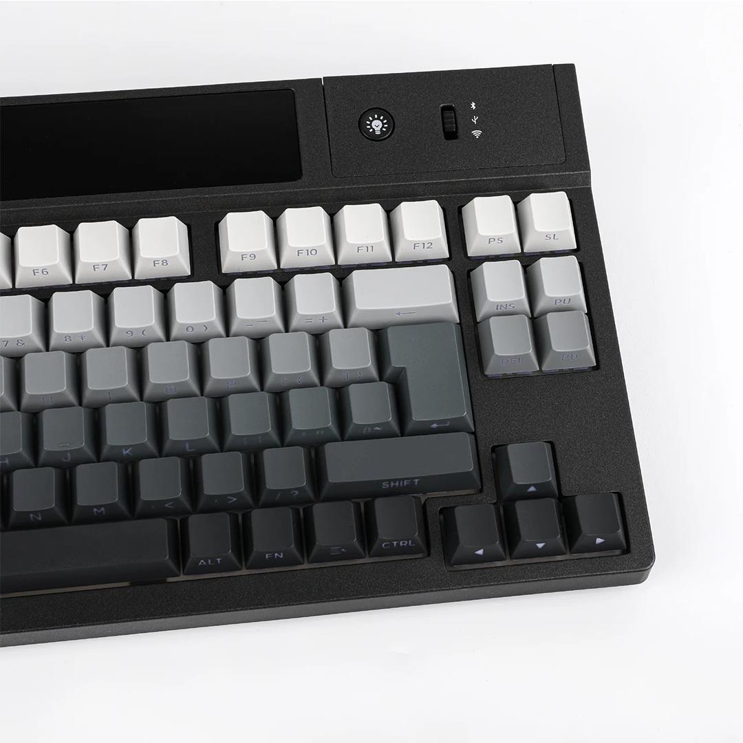 EPOMAKER DynaTab 75X RGB LED Ekranlı Kablosuz Mekanik Oyun Klavyesi Siyah