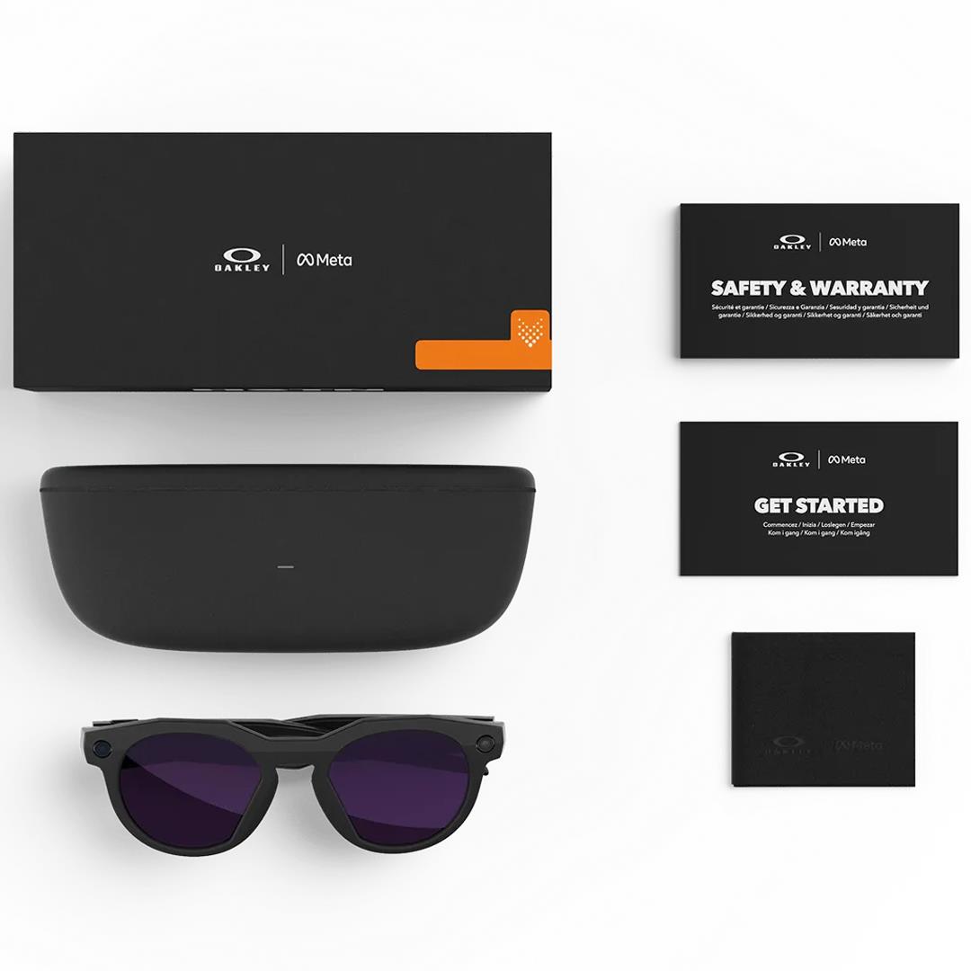 Oakley Meta HSTN Kameralı Yapay Zekalı Akıllı Gözlük Black Clear to Amethyst Transitions