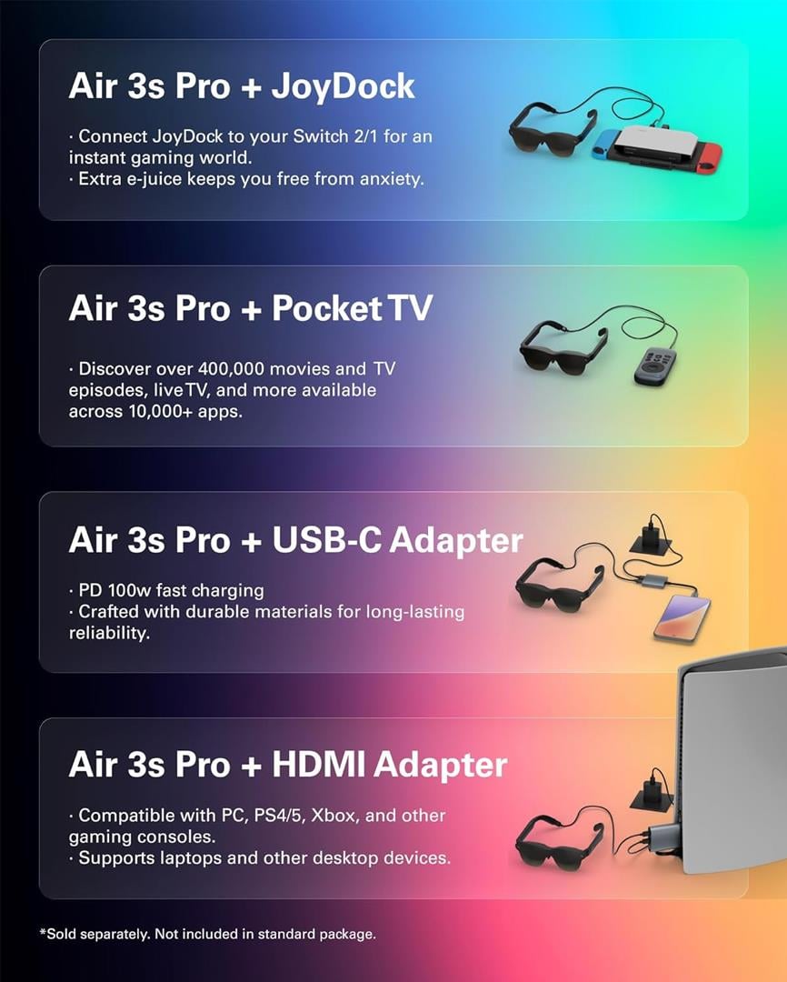 TCL RayNeo Air 3s Pro AR (XR) Gözlük