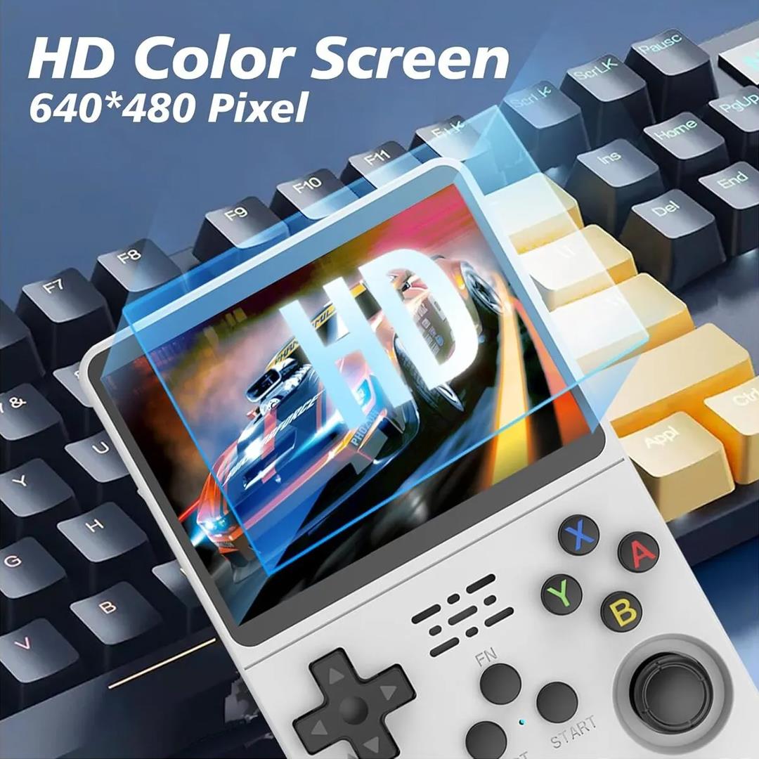 R36S Retro El Oyun Konsolu – 15.000 Oyun 64GB 3.5 Inch IPS Ekran