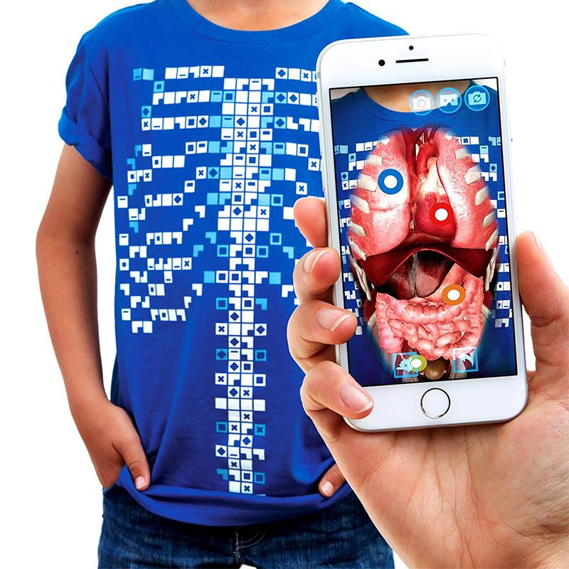 Curiscope Virtuali-Tee Çocuklar İçin Anatomi Eğitici AR / Artırılmış Gerçeklik Tişörtü