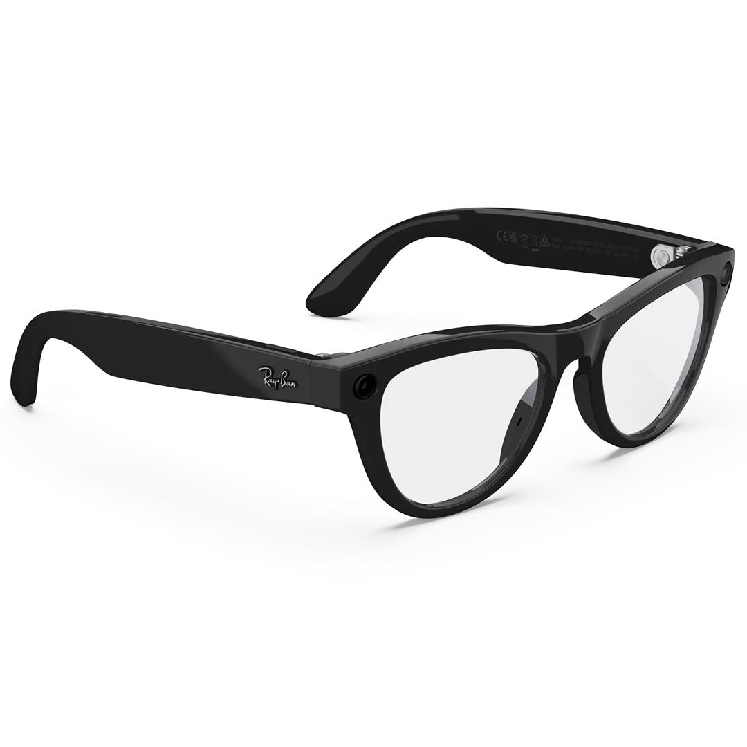 Ray-Ban Meta Skyler Kameralı Yapay Zekalı Akıllı Gözlük Shiny Shiny Black Clear 52 Beden