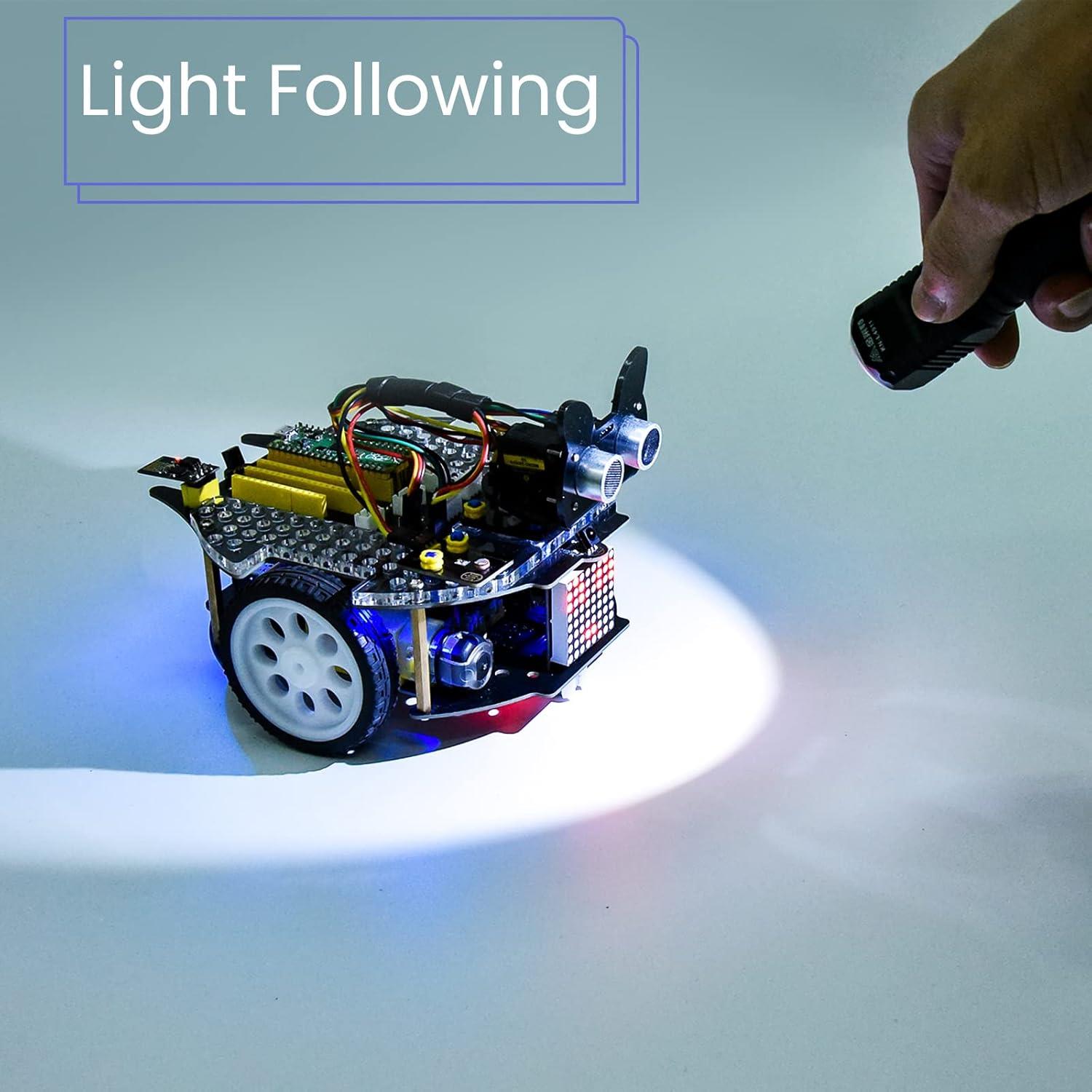 Keyestudio Beetlebot Arduino STEM 3'ü 1 Arada Çizgi İzleyen Robot Araba Kiti