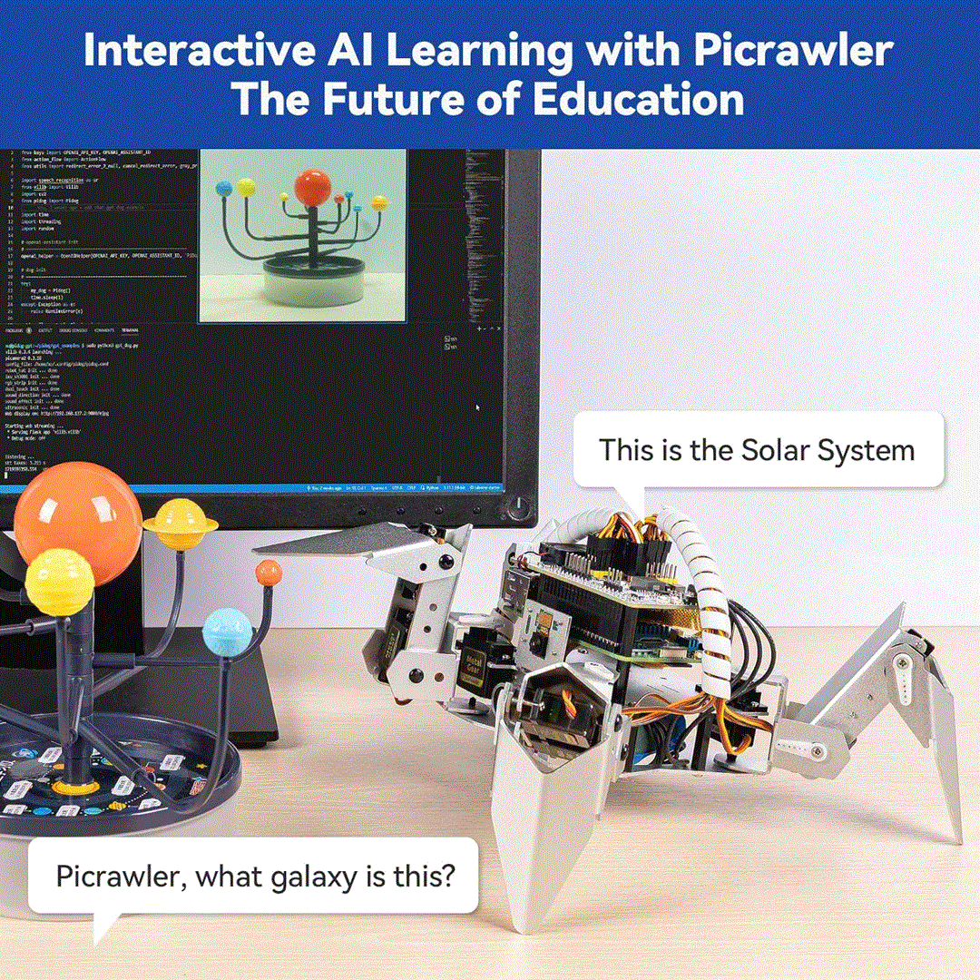 SunFounder PiCrawler AI Robot Kit