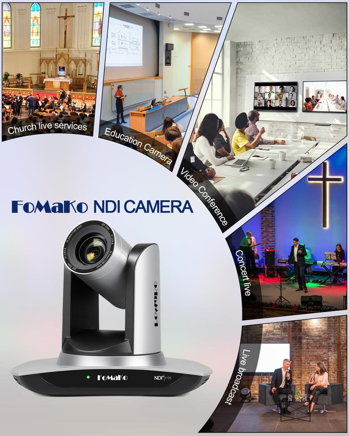FoMaKo AI Otomatik İzleme 30x Optik Zoom Pan Tilt Zoom PTZ Kamera FMK30UH