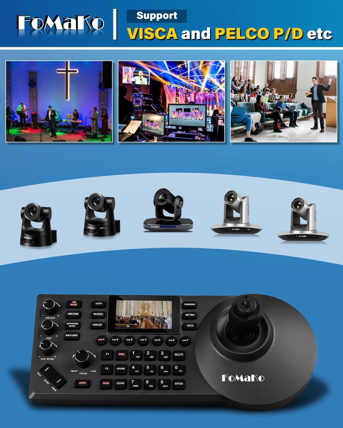 FoMaKo PTZ Kamera Kontrol Cihazı KC608 Pro