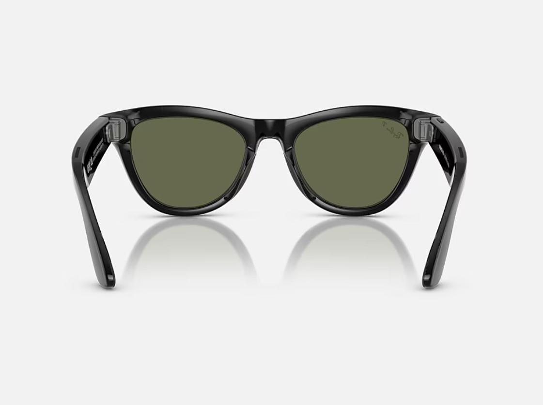 Ray-Ban Meta Skyler Kameralı Yapay Zekalı Akıllı Gözlük Shiny Black G-15 Green 52 Beden