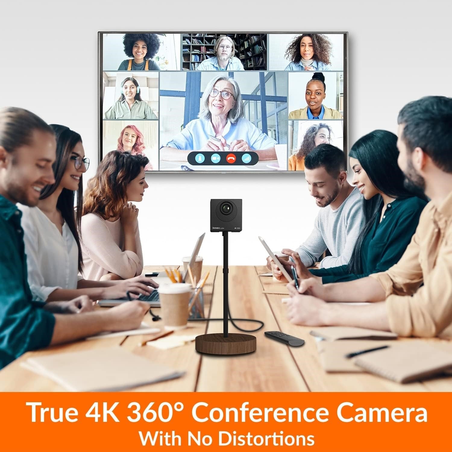 Innex Cube 4K AI 360 Video Konferans Kamerası