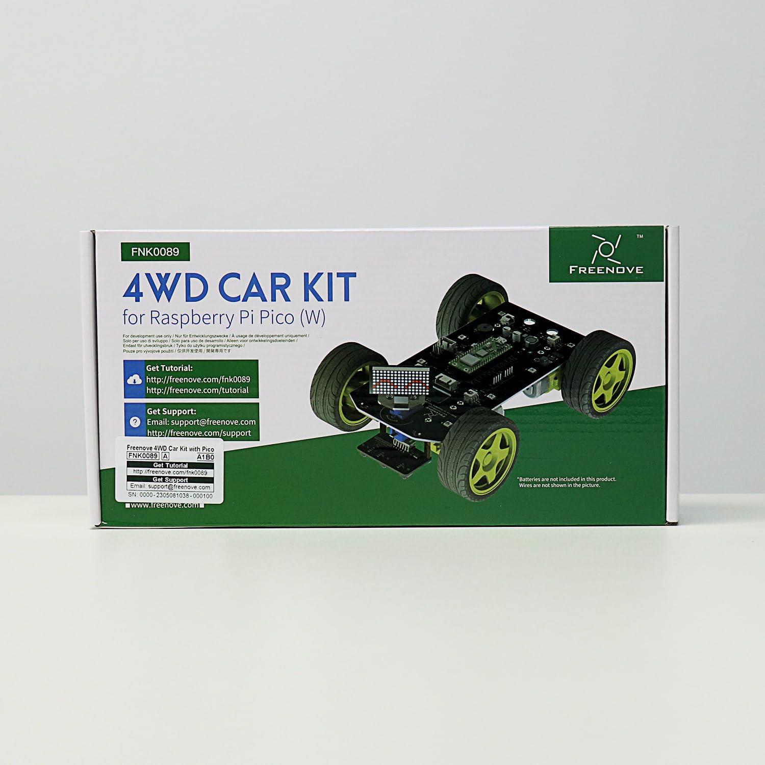 Freenove 4WD Araba Kiti Raspberry Pi Pico Dahil