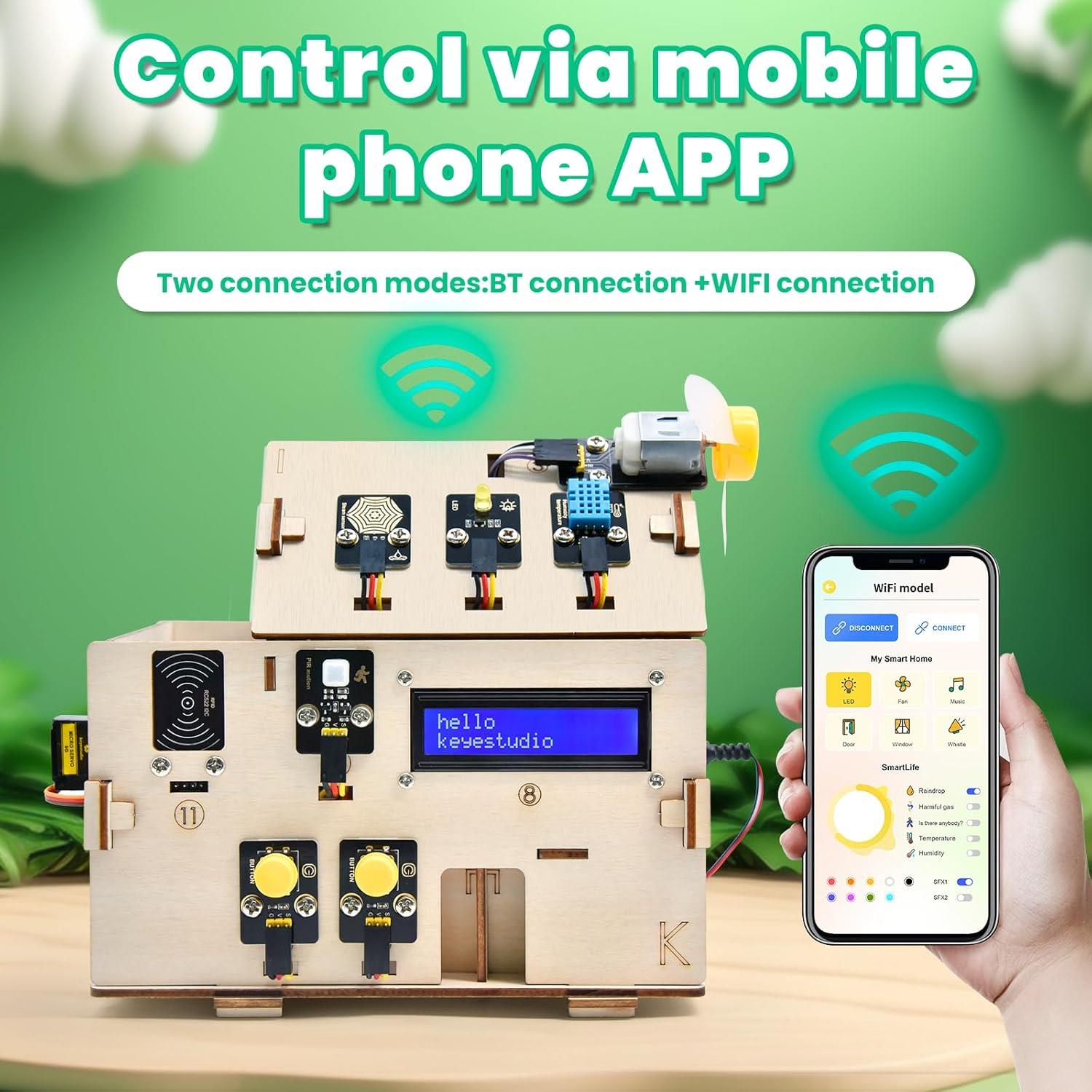 Keyestudio ESP32 IOT Akıllı Ev STEM Kiti Başlangıç ​​Seti
