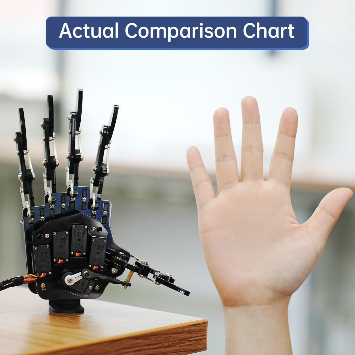 Hiwonder uHand Robotik El ve Parmaklar İkincil Geliştirmeyi Destekler - Sağ El
