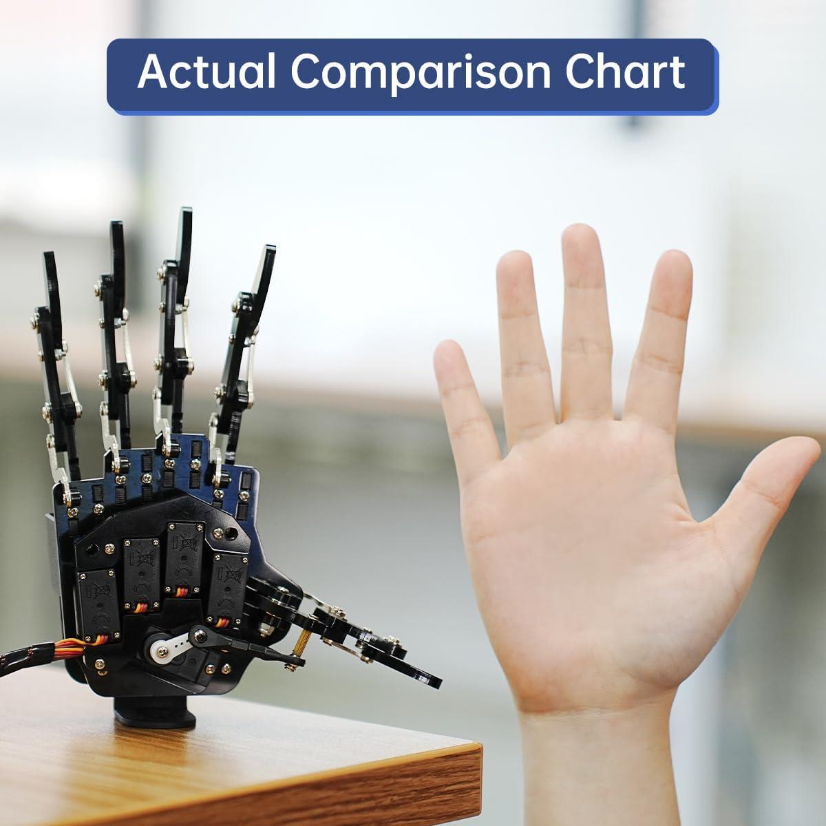 Hiwonder uHand Robotik El ve Parmaklar İkincil Geliştirmeyi Destekler - Sağ El