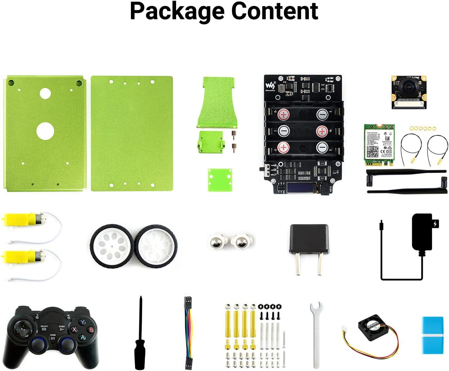 Waveshare JetBot AI Jetson Nano Tabanlı Yapay Zeka Robot Kiti - Jetson Nano Dev Kit Dahil Değil
