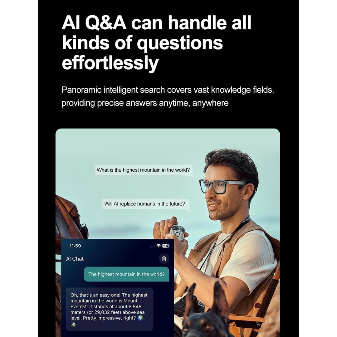 Cyanvue Kameralı Ai Akıllı Gözlük