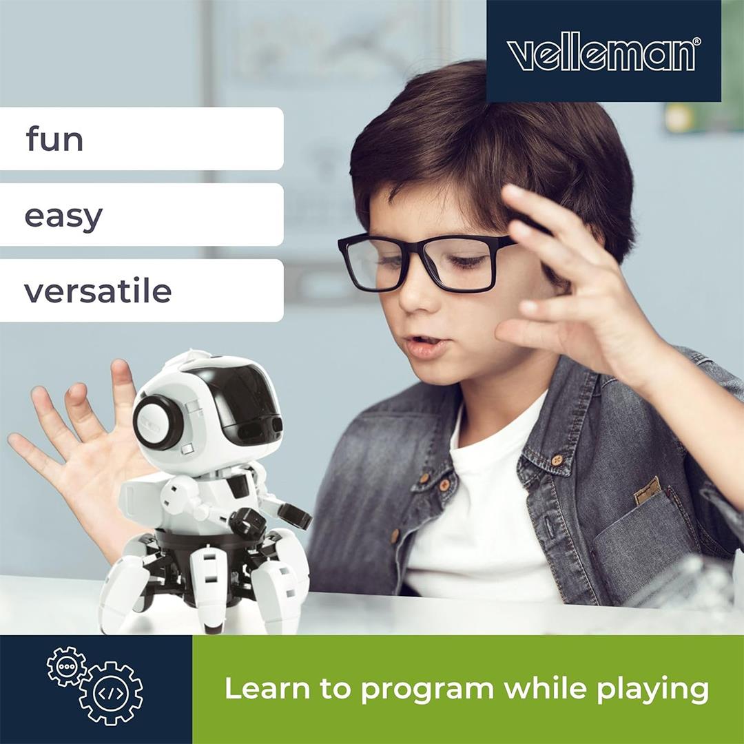 Velleman KSR20 Tobbie 2 Eğitici Kendin Yap Robot Seti micro:bit