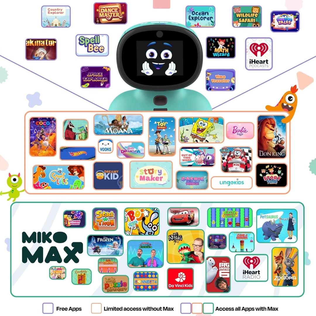 Miko Mini Çocuklar İçin AI Yapay Zeka Robotu
