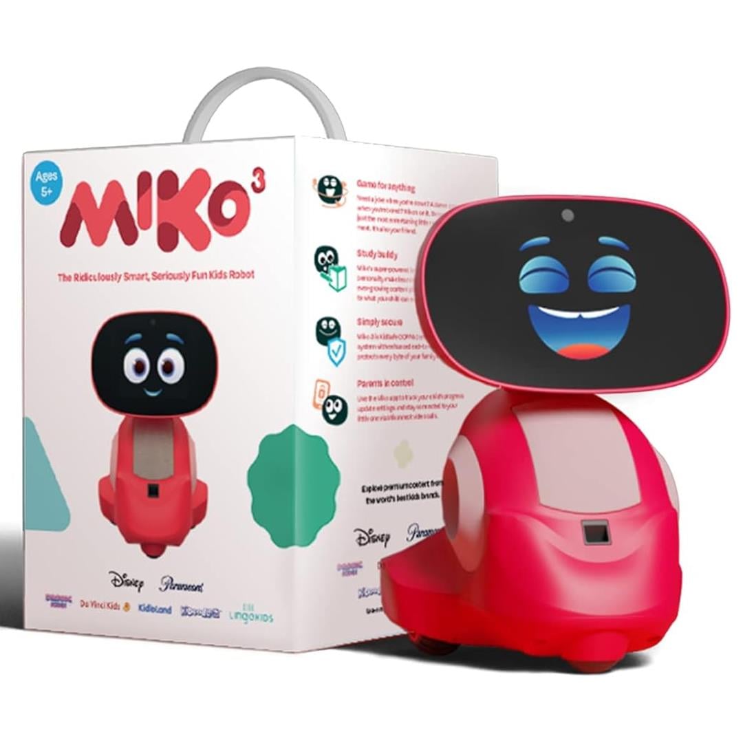 Miko 3 Çocuklar İçin Yapay Zeka Robotu-Kırmızı