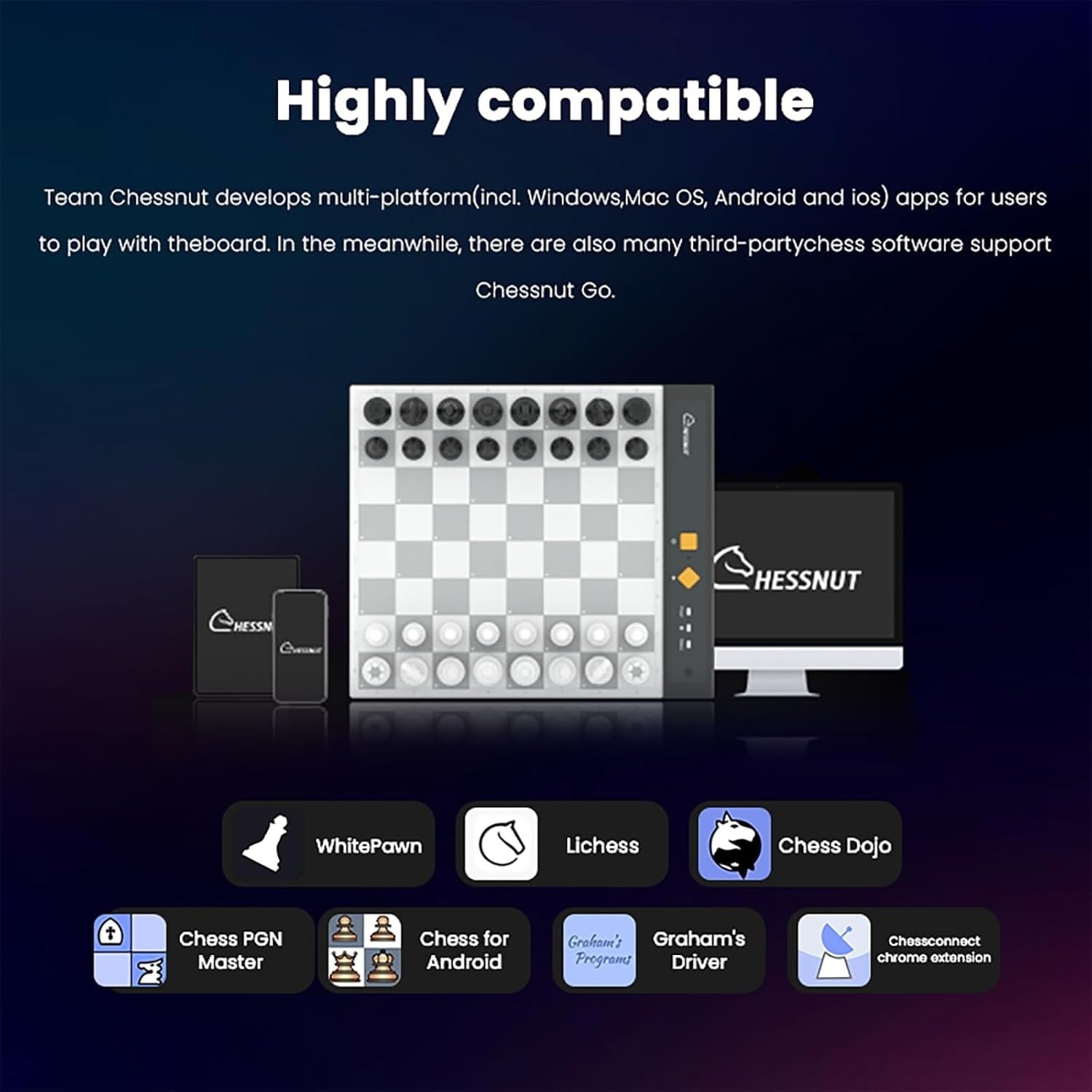 Chessnut Go Akıllı Elektronik Satranç Tahtası