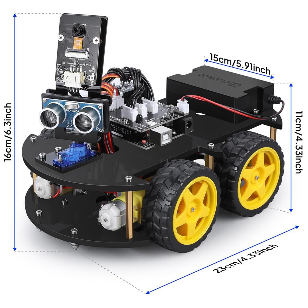 ELEGOO UNO R3 Akıllı Robot Araba Kiti V4
