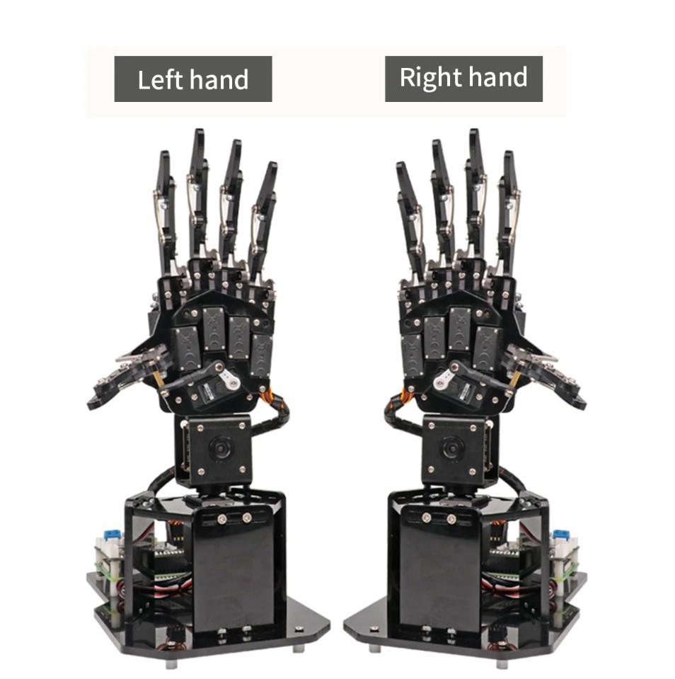 Hiwonder uHandPi Raspberry Pi Robotik El AI Görüş Python Programlama - Sol El