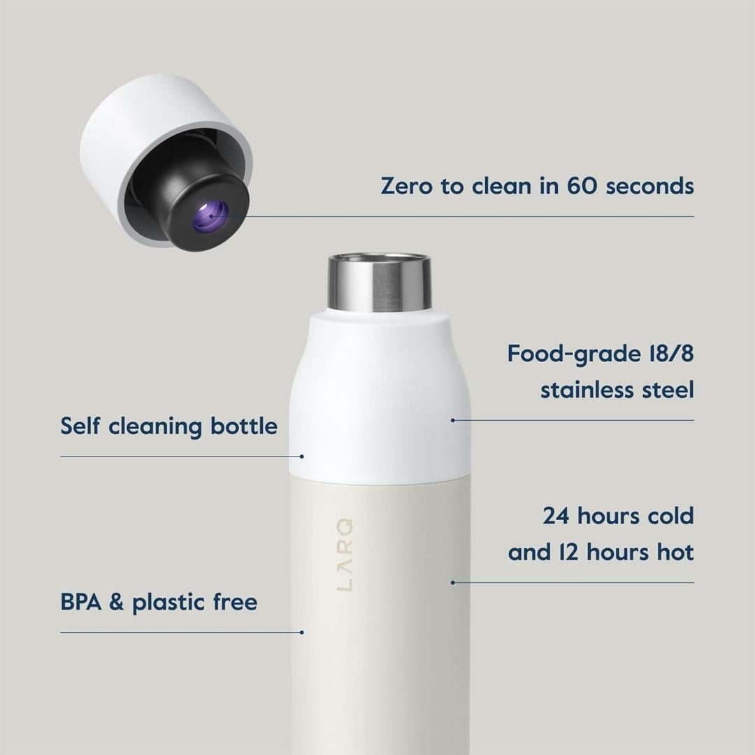 LARQ Bottle PureVis UV Su Arıtıcı Kendini Temizleyen Yalıtımlı Paslanmaz Çelik Su Şişesi