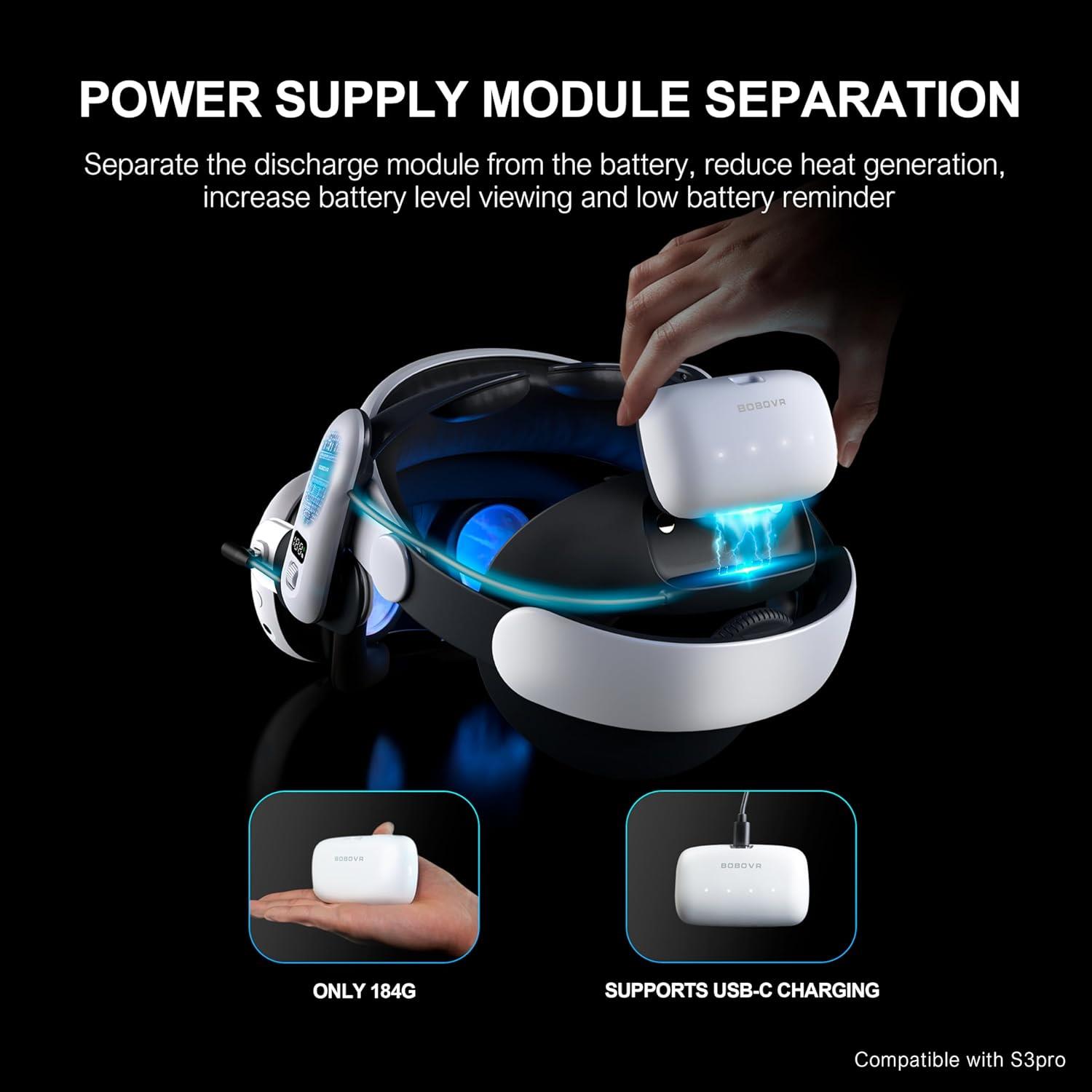 BOBOVR B100 S3 Pro İçin 10000mAh Yedek Pil