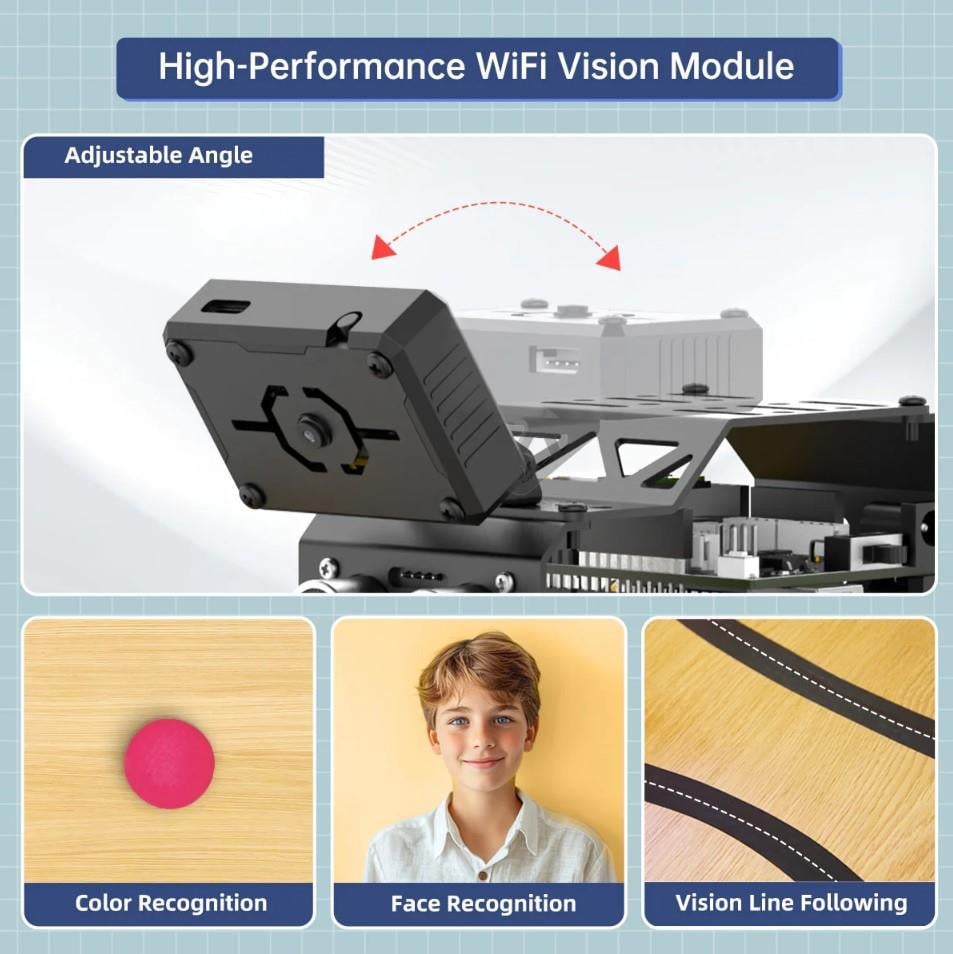 Hiwonder miniAuto AI Görüş Arduino Robot Araba Kiti