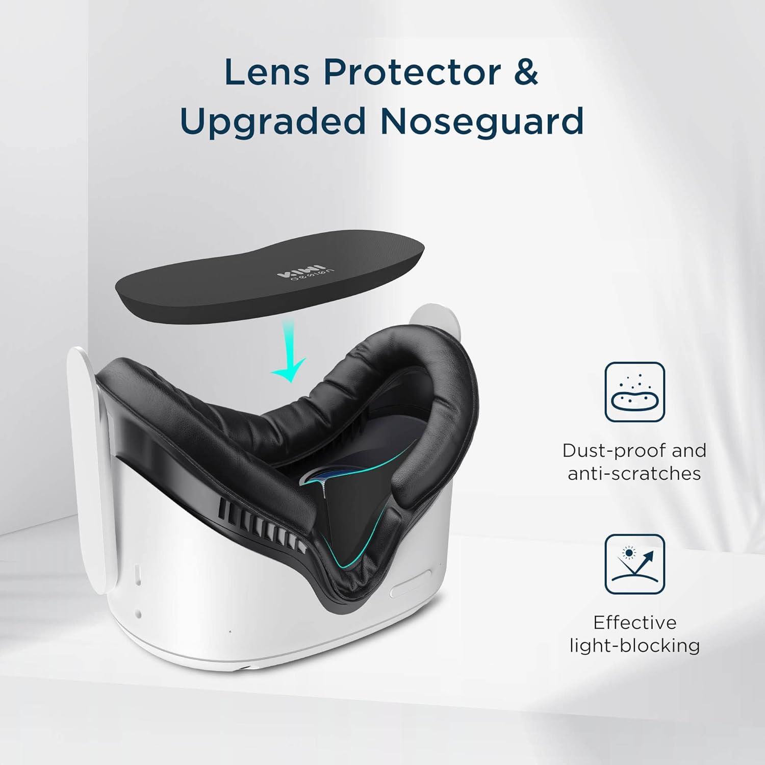 KIWI Design Yüz Arayüzü Ve Süngerler Quest 2 Aksesuarlarıyla Uyumlu 2 Adet