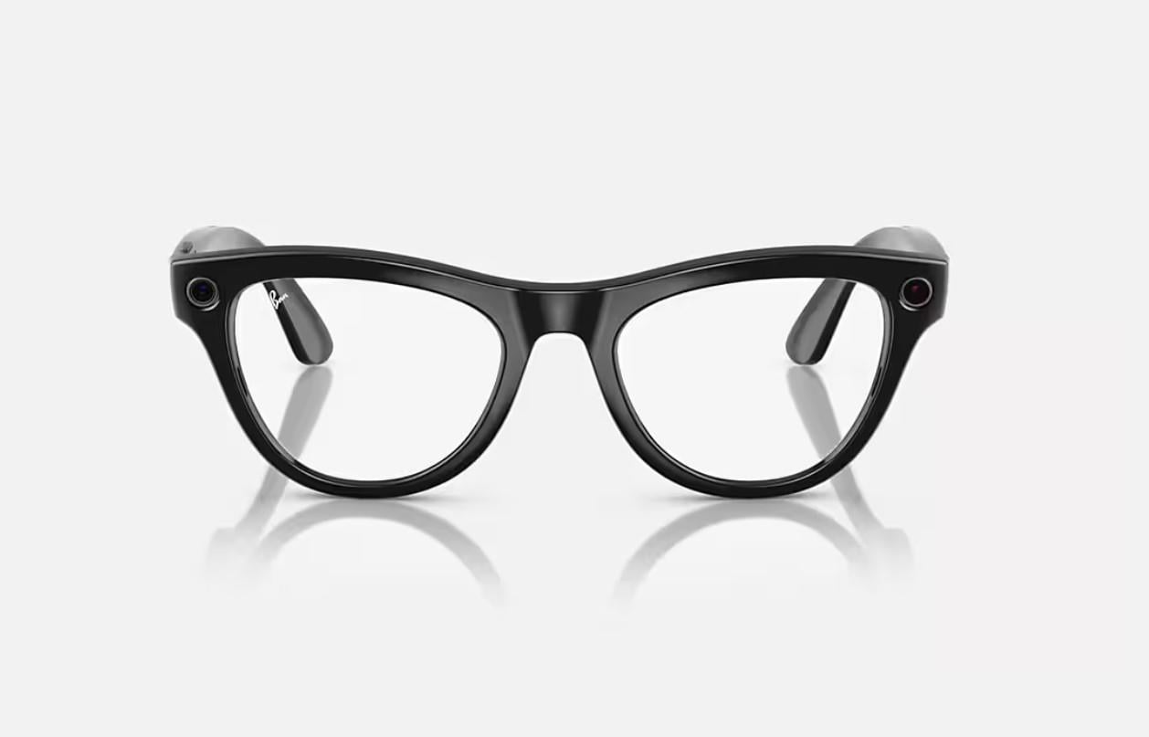 Ray-Ban Meta Skyler Ai Destekli Akıllı Gözlük Shiny Black Transitions Cerulean Blue 52 Beden