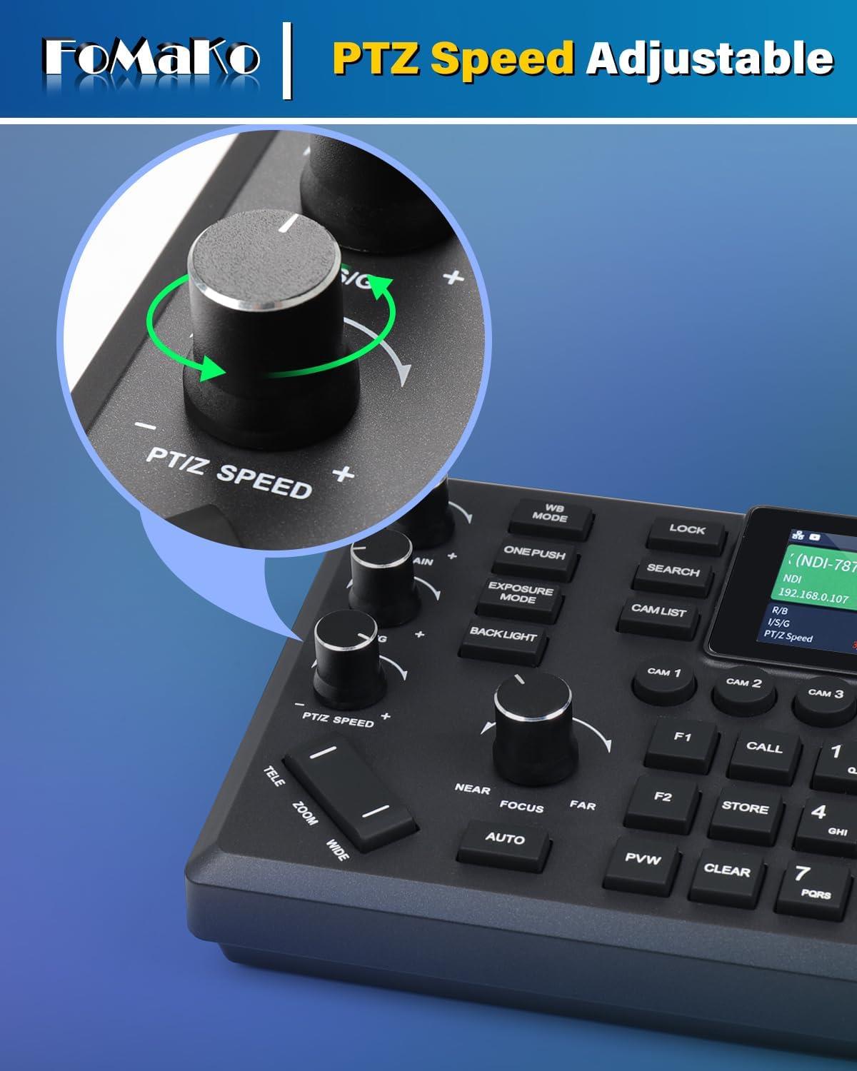 FoMaKo PTZ Kamera Kontrol Cihazı KC608 Pro