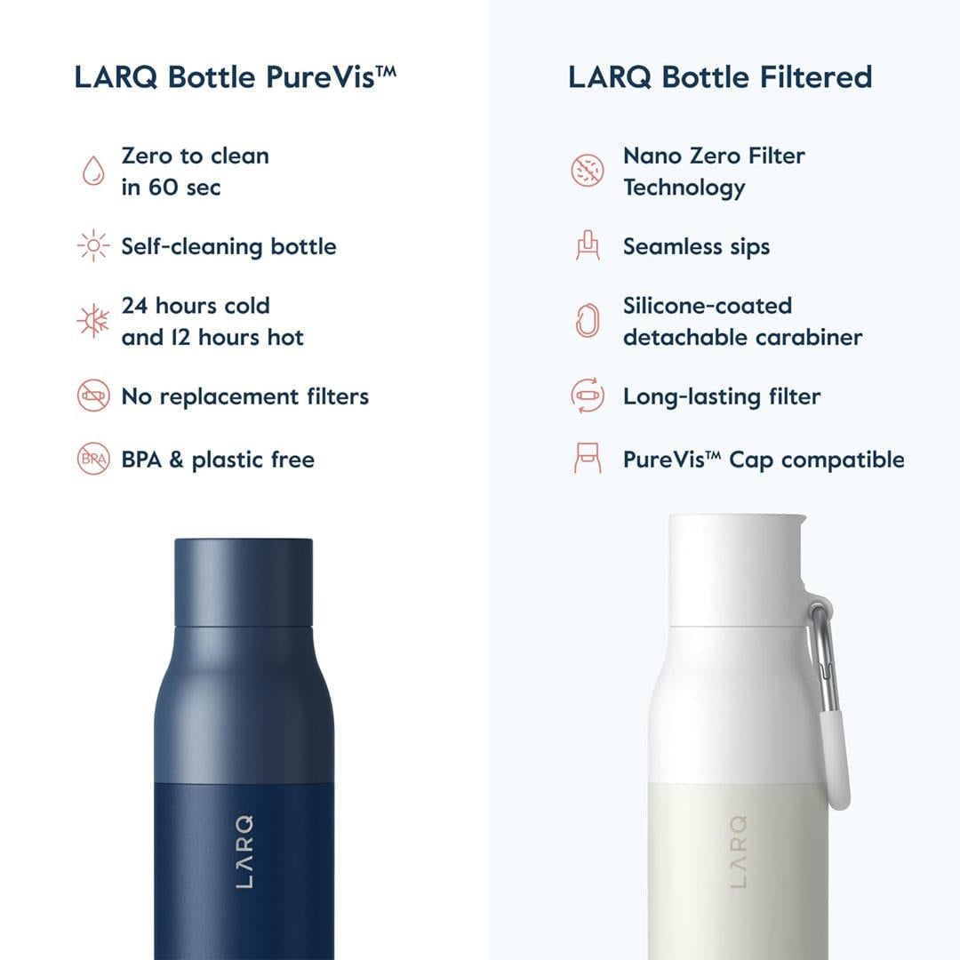 LARQ Bottle PureVis UV Su Arıtıcı Kendini Temizleyen Yalıtımlı Paslanmaz Çelik Su Şişesi
