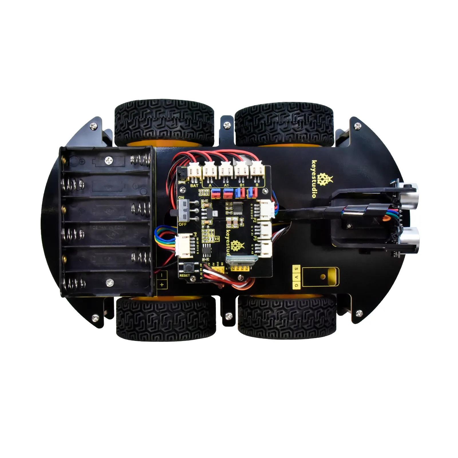 Keyestudio 4WD BT Arduino Programlama DIY STEM Robot Araba Kiti V2.0