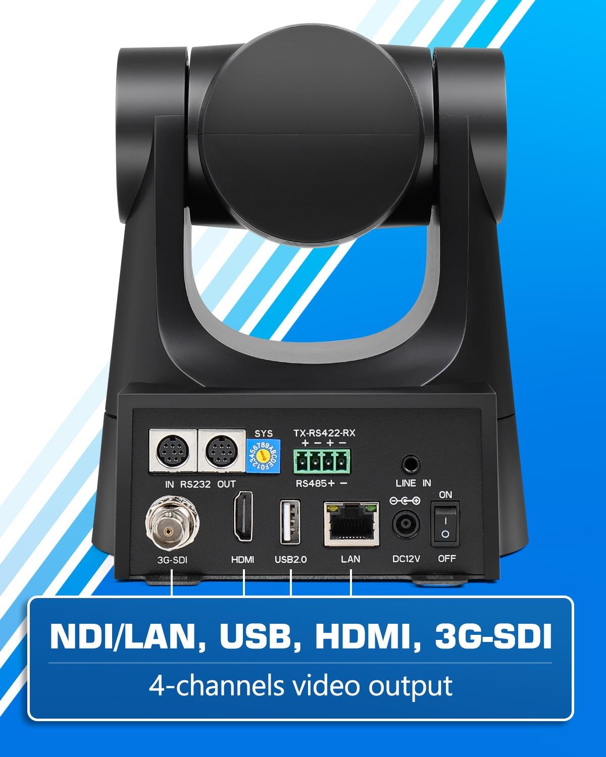 FoMaKo 30x Optik Zoom Ai Otomatik İzleme NDI PTZ Kamera KN30A Pro NDI