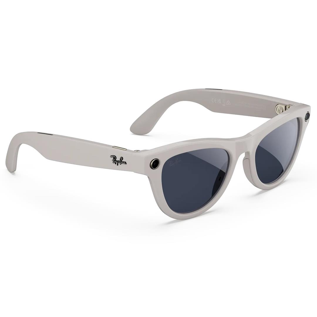 Ray-Ban Meta Skyler Kameralı Yapay Zekalı Akıllı Gözlük Shiny Chalky Gray Clear to Sapphire Transitions 52 Beden