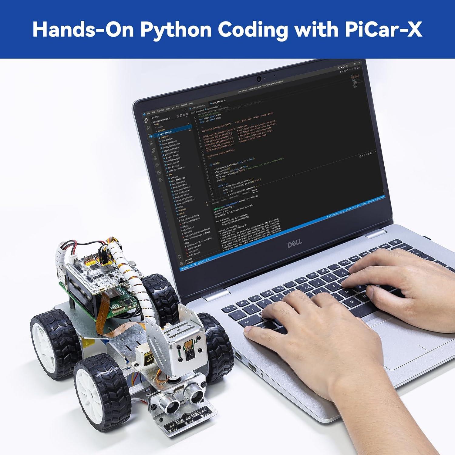 SunFounder Picar-X ChatGPT-4o ve Ai Kamera Destekli Robot Araba Kiti RPI Dahil Değil