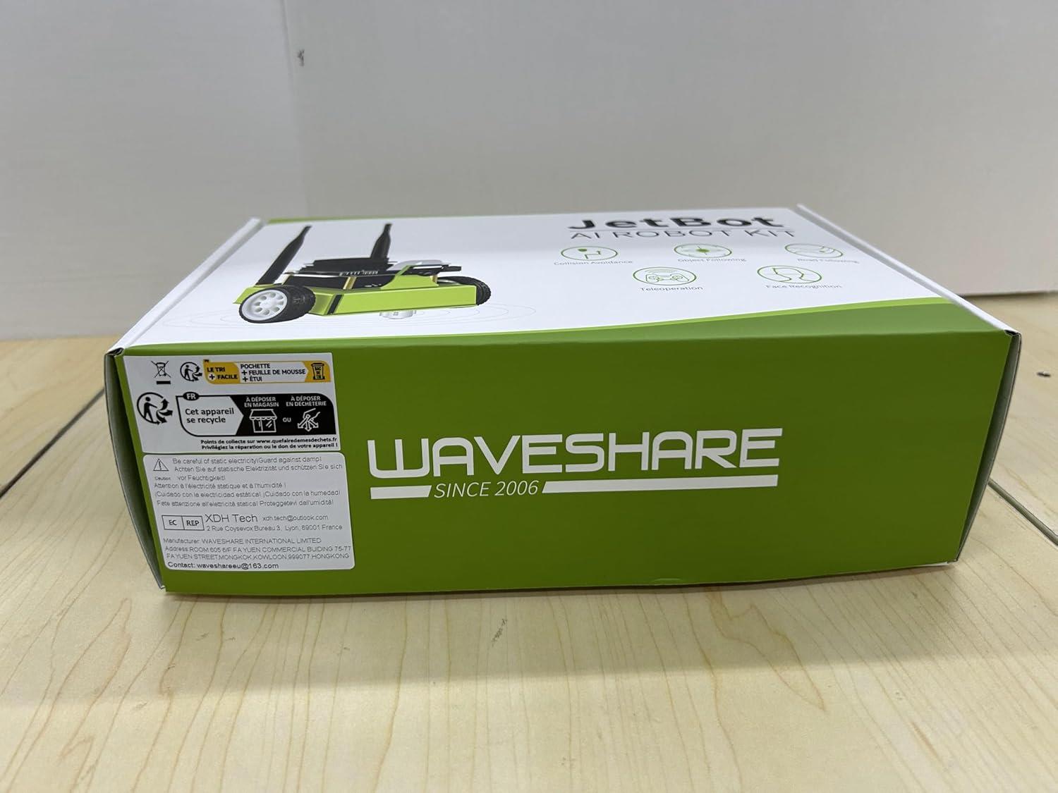 Waveshare JetBot AI Jetson Nano Tabanlı Yapay Zeka Robot Kiti - Wavwshare Jetson Nano Dev Kit 4GB Dahil