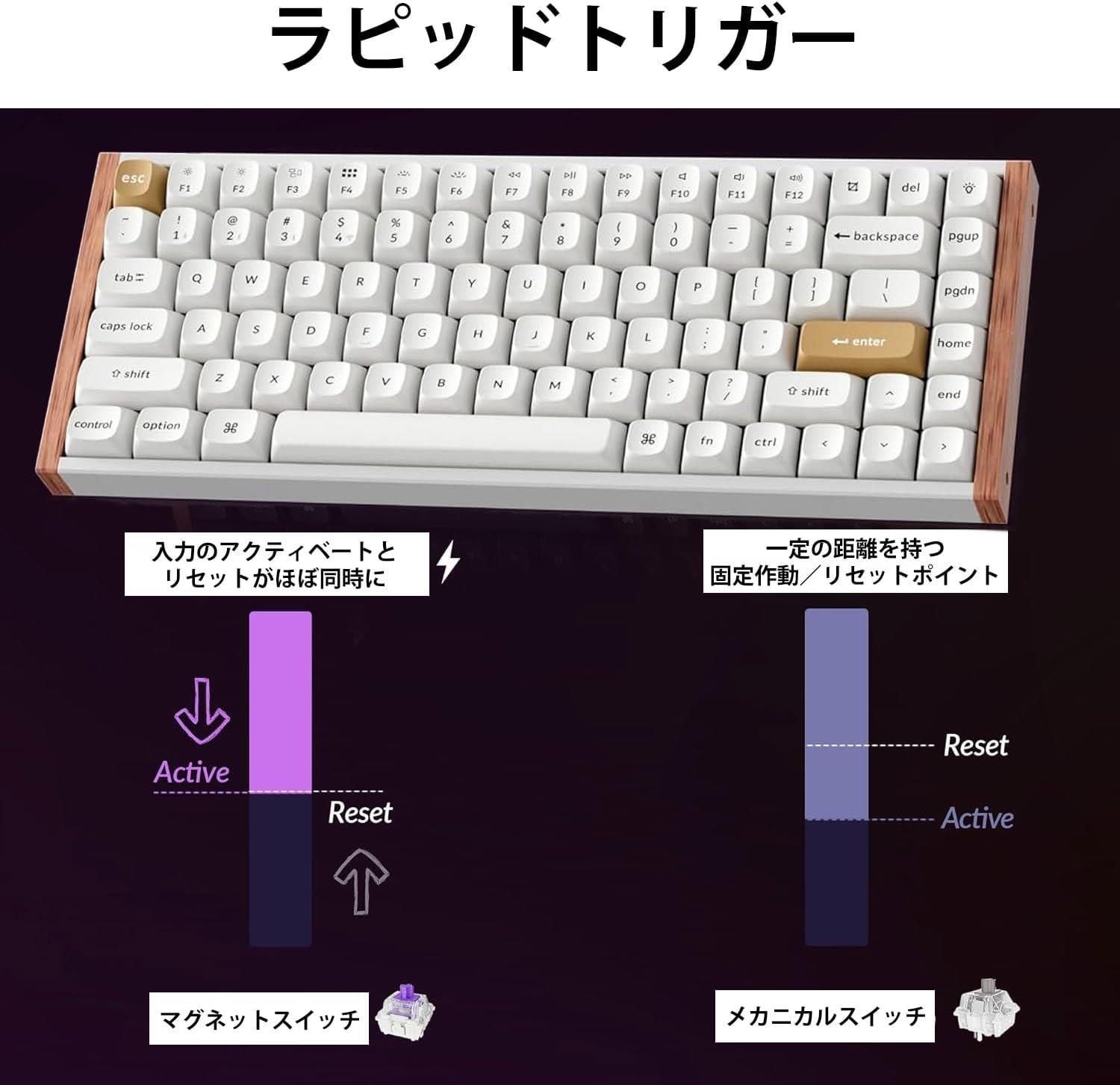 Keychron K2 HE Kablosuz Mekanik Klavye Special Edition Beyaz