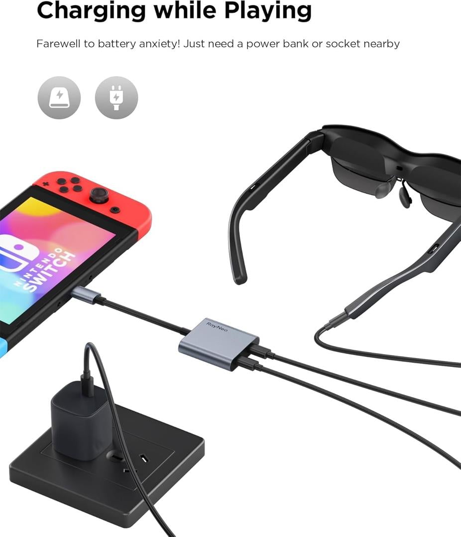 TCL RayNeo Air 3s Pro AR (XR) Gözlük Ve USB-C Bundle