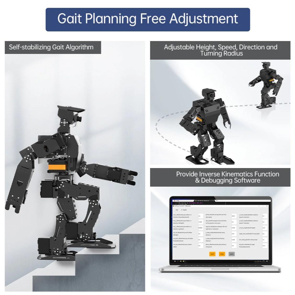 Hiwonder AiNex Raspberry Pi ROS YZ Görüş İnsansı Robot Starter Kit