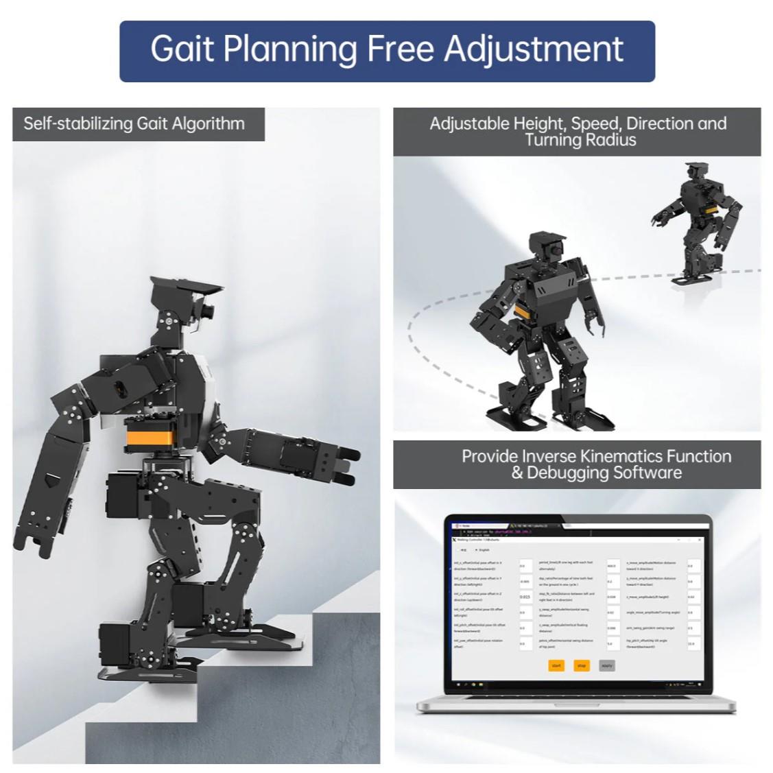 Hiwonder AiNex Raspberry Pi ROS YZ Görüş İnsansı Robot Starter Kit