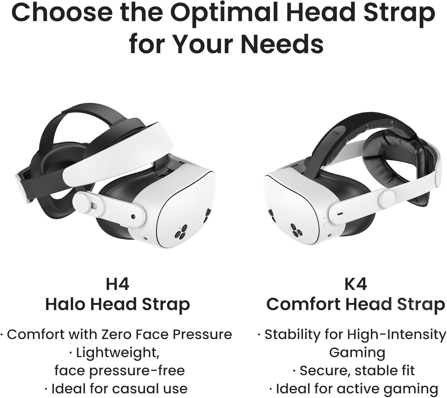 KIWI Design K4 Konforlu Kafa Bandı Meta Quest 3 3S Uyumlu